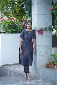 Royal Raw Silk Kurti Set