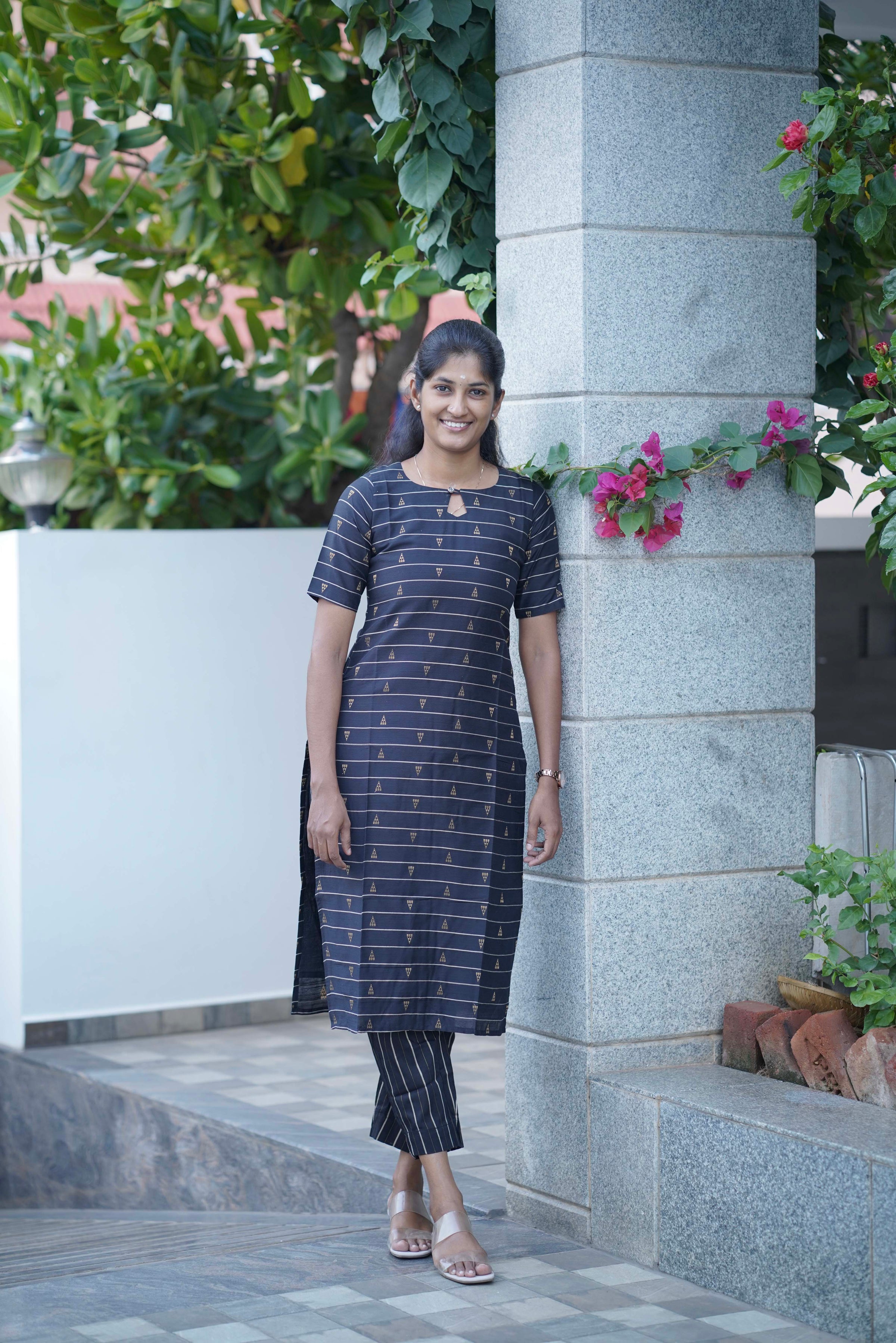 Royal Raw Silk Kurti Set