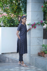 Royal Raw Silk Kurti Set
