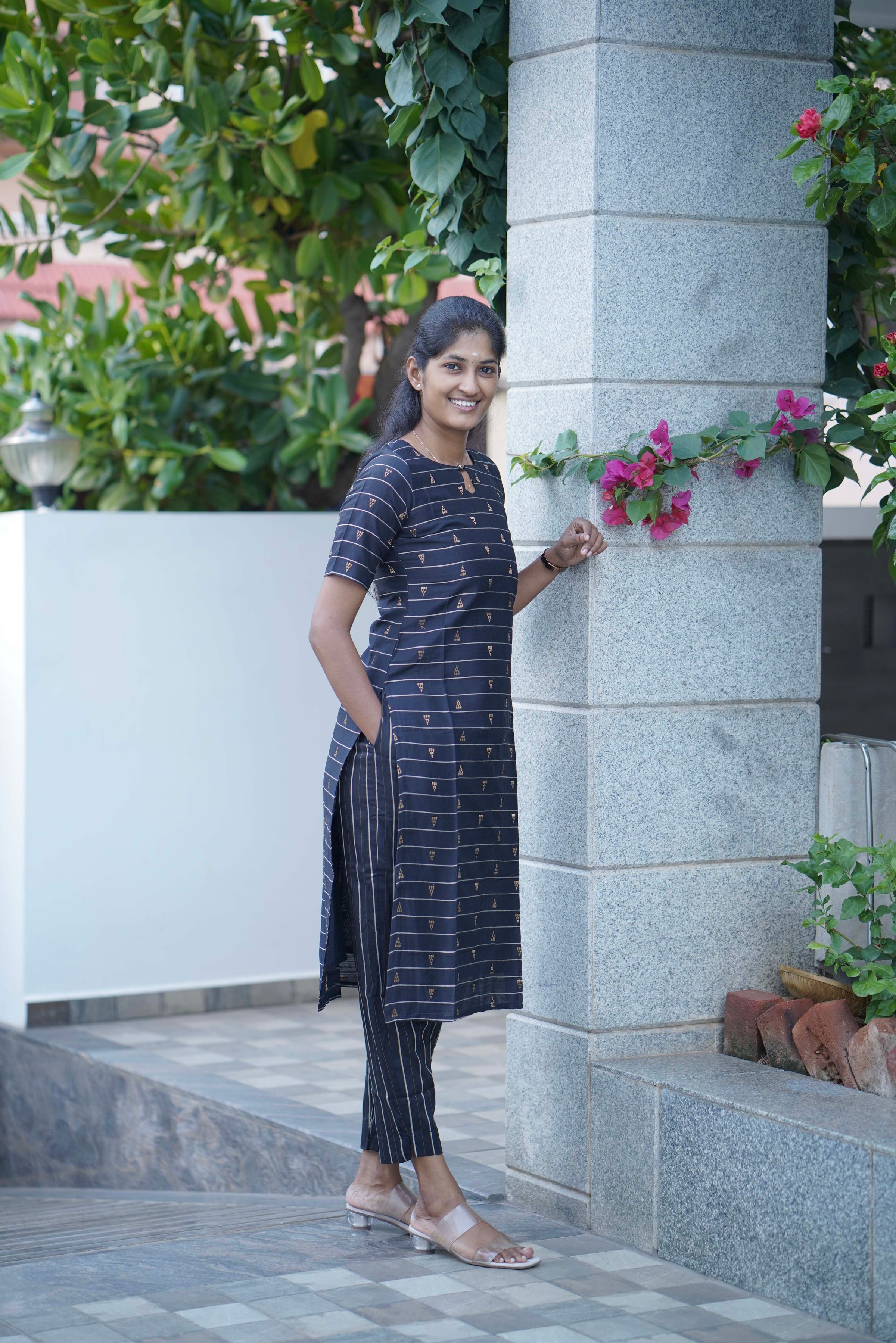 Royal Raw Silk Kurti Set