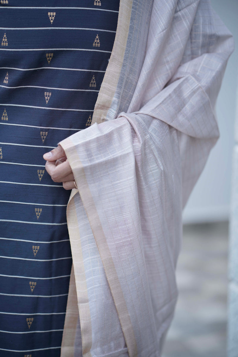 Royal Raw Silk Kurti Set