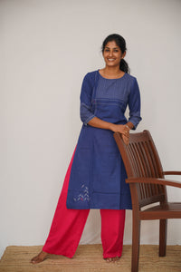 Pink Linen Viscose Palazzo