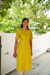 Green Raw silk Top and Dupatta