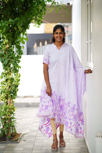 Jamdani Silk Top and Dupatta