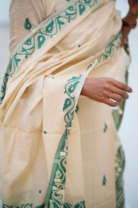 Jamdani Feather Silk Top and Dupatta