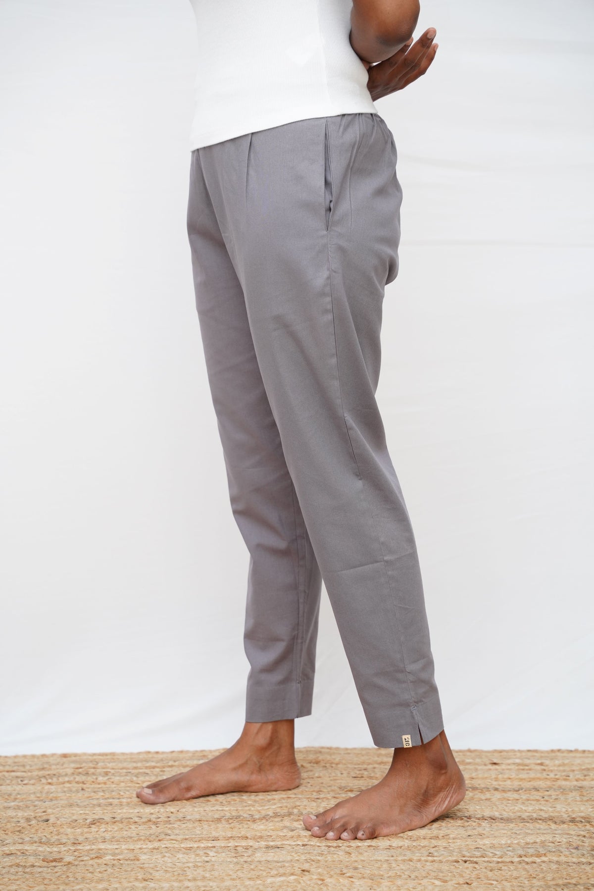 Grey True Cotton Kurti Pant