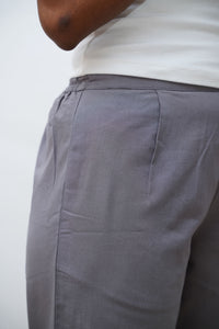 Grey True Cotton Kurti Pant
