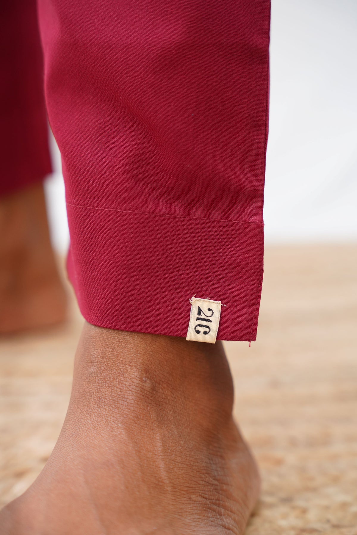 Maroon True Cotton Kurti Pant
