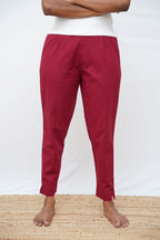 Maroon True Cotton Kurti Pant