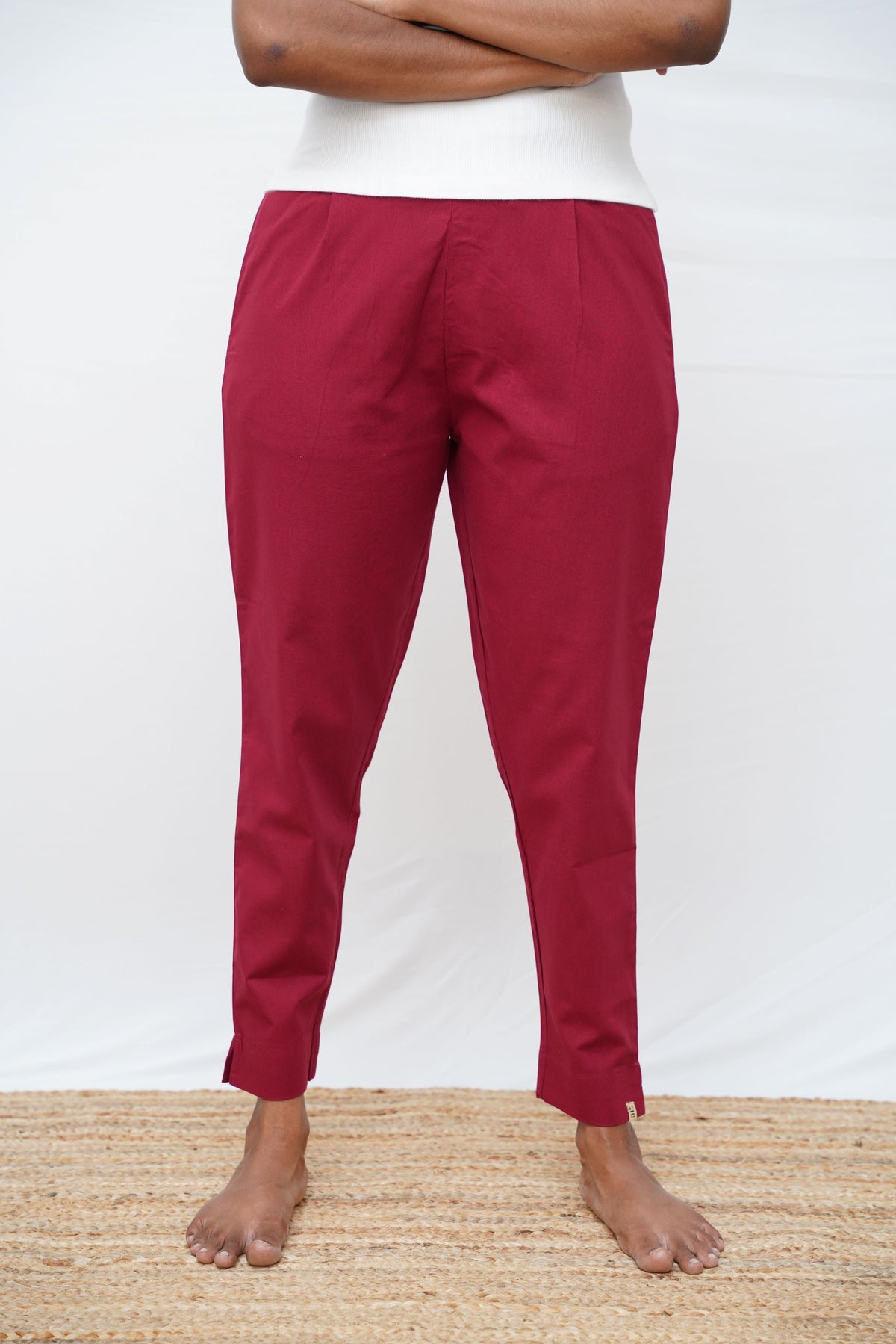 Maroon True Cotton Kurti Pant