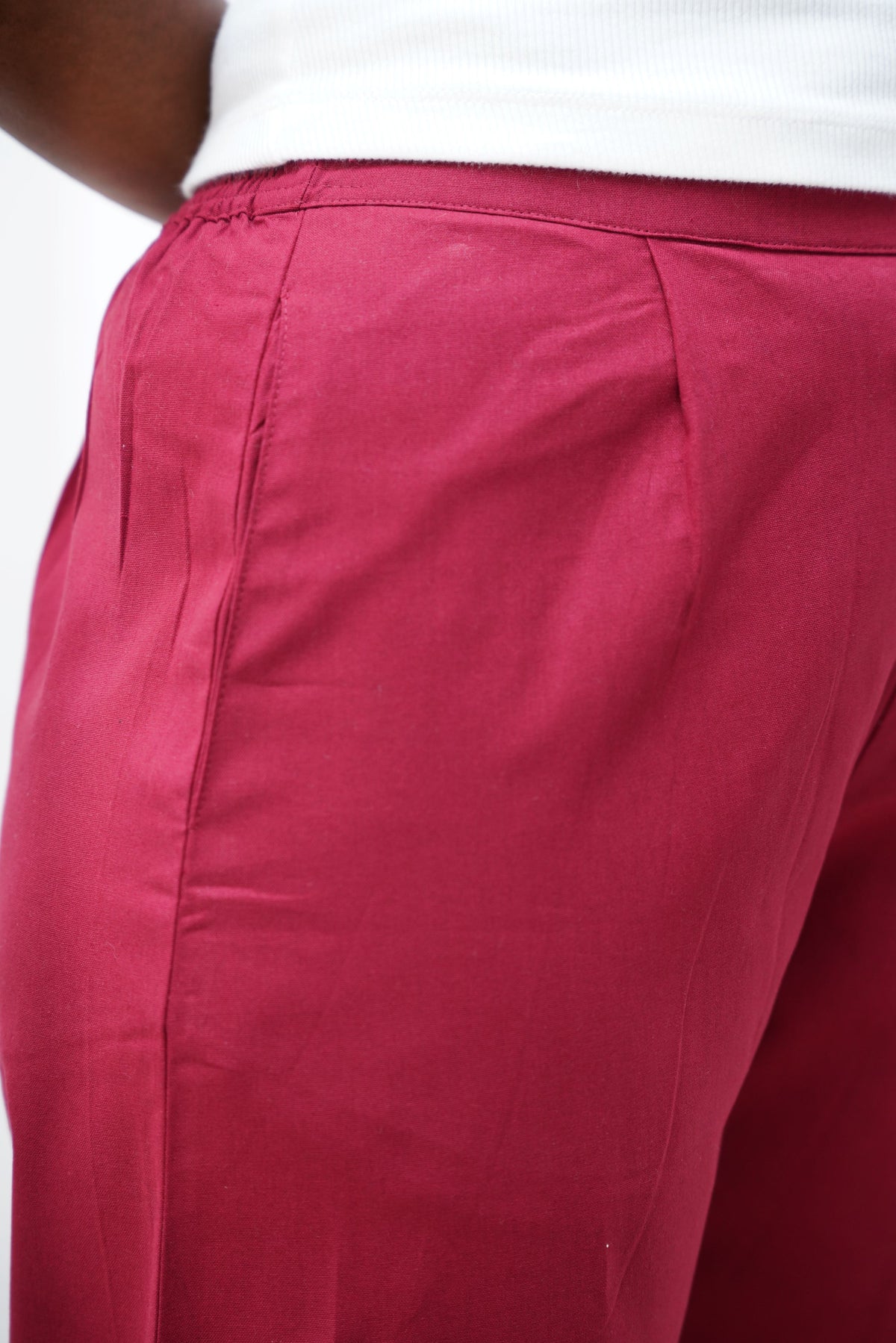 Maroon True Cotton Kurti Pant