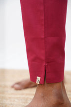 Maroon True Cotton Kurti Pant