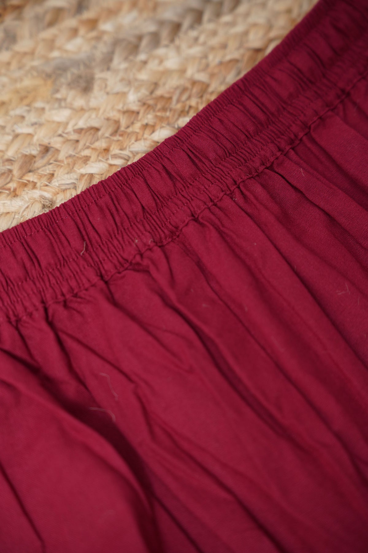 Maroon True Cotton Kurti Pant