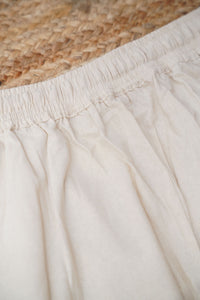 Half White True Cotton Kurti Pant