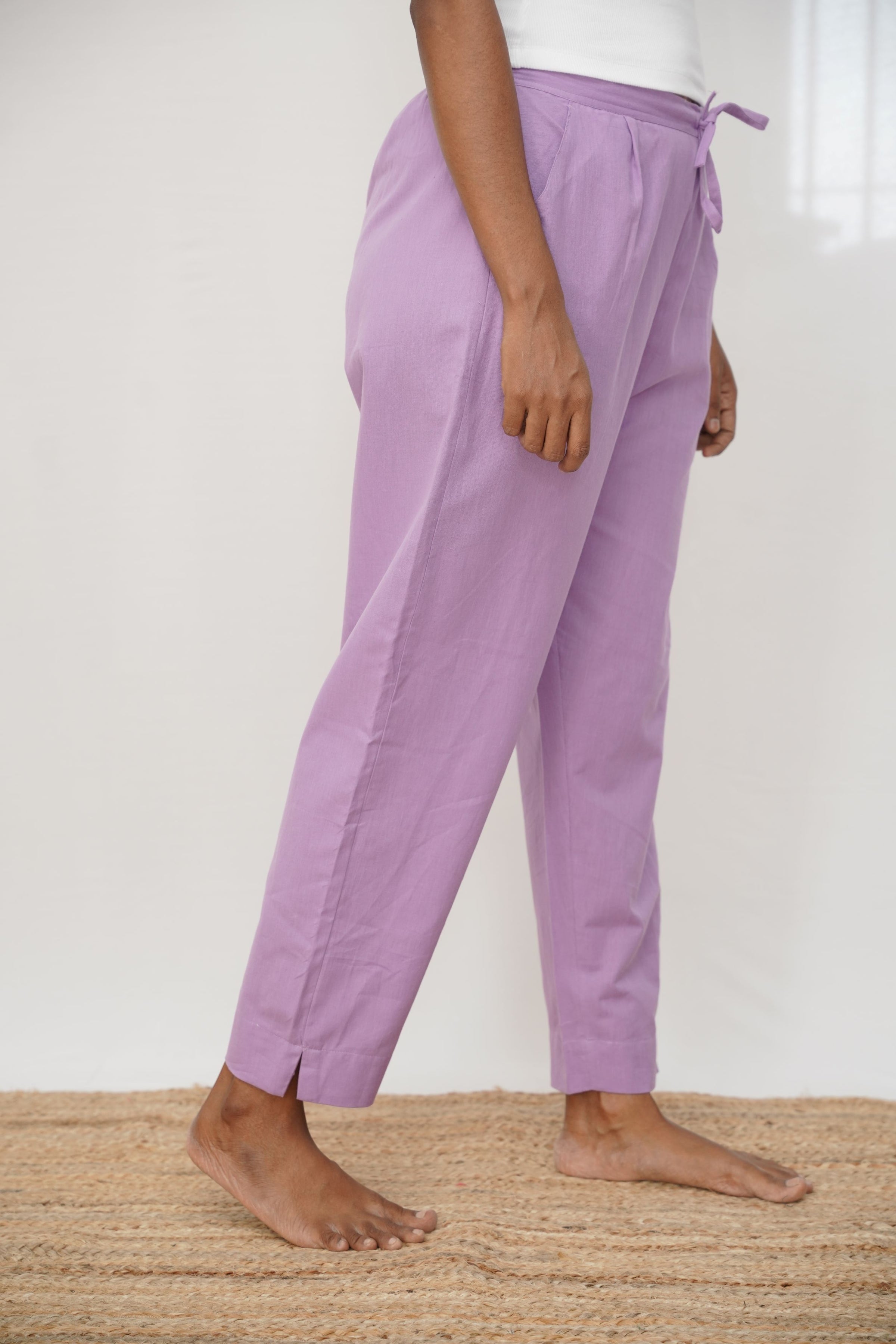 Purple True Cotton Kurti Pant