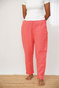 Orange True Cotton Kurti Pant