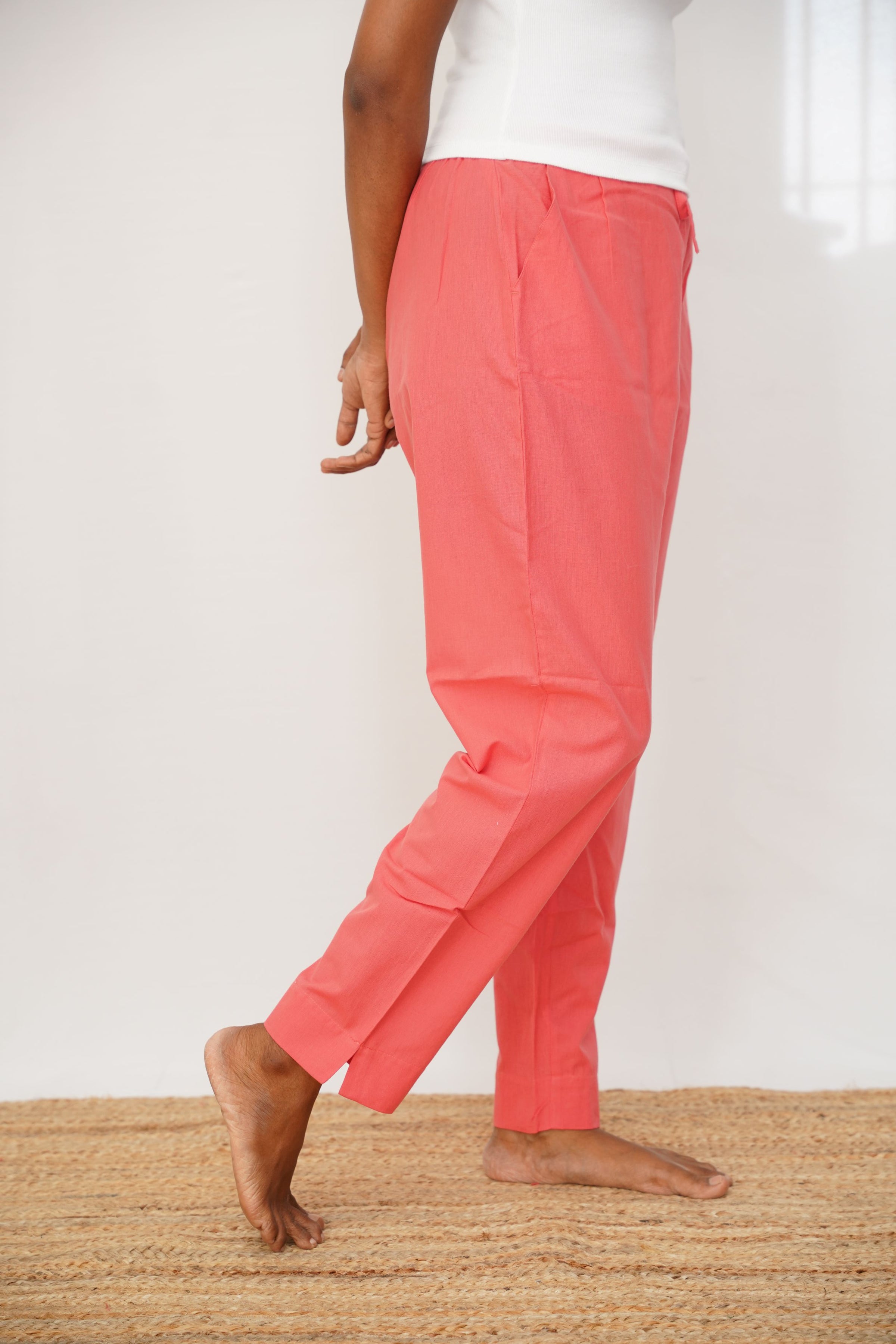 Orange True Cotton Kurti Pant