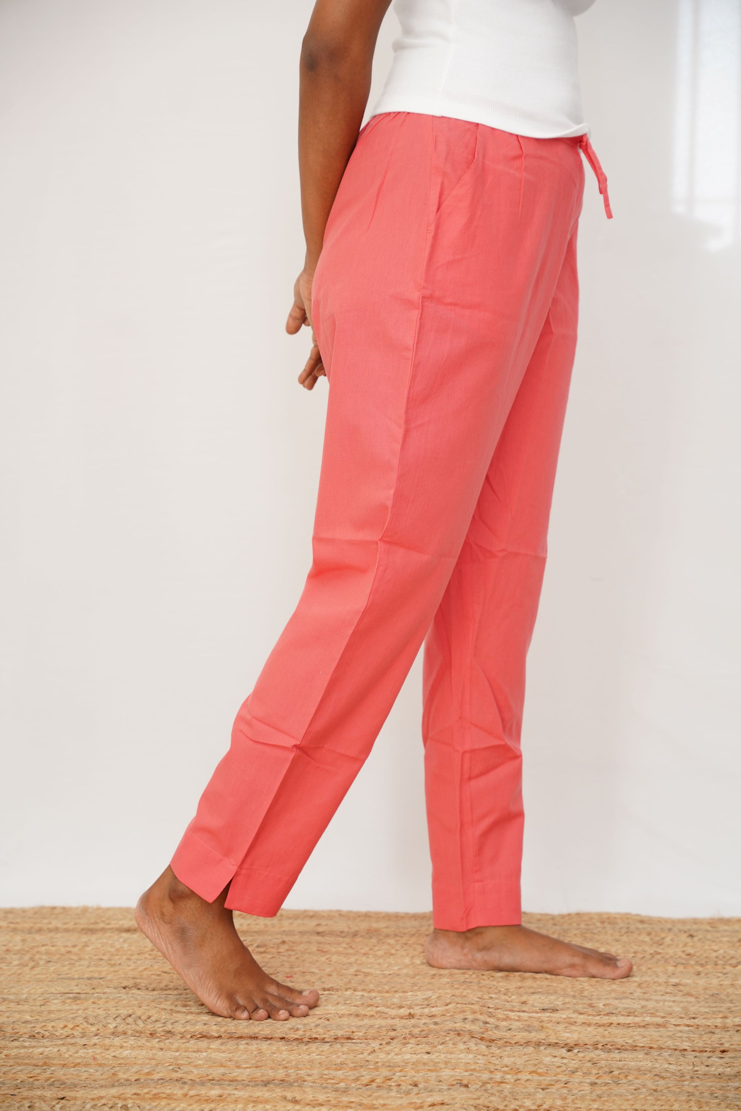 Orange True Cotton Kurti Pant