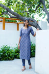 Grey Grace Chanderi Set