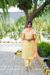 Golden Glow Kurti Set