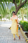 Golden Glow Kurti Set