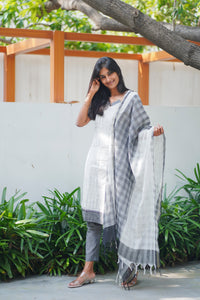 Woven Elegance Kurti Set