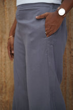 Linen Viscose Palazzo Grey