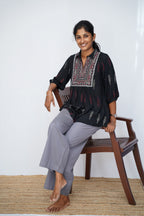 Linen Viscose Palazzo Grey