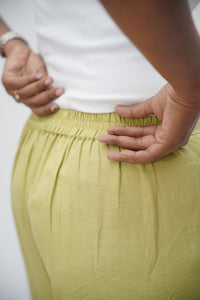 Pista Green Viscose Palazzo
