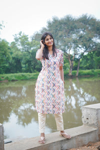 Rainbow Kurti Set