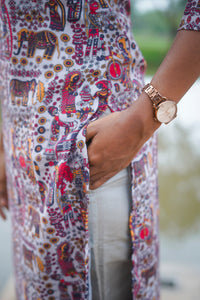 Kalamkari Charm Kurti Set