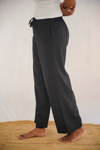 Viscose Linen Palazzo Black