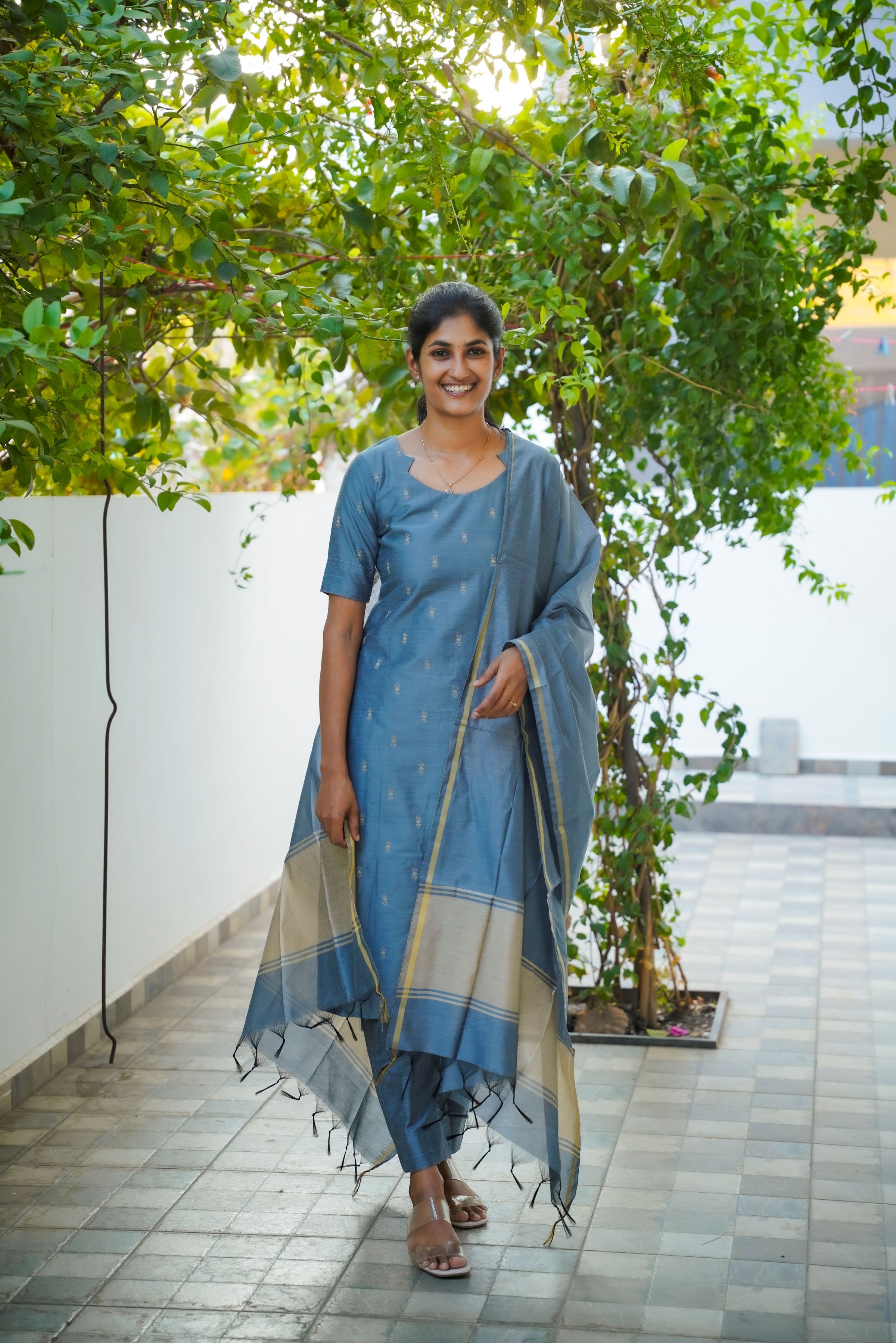 Grey Silk Set