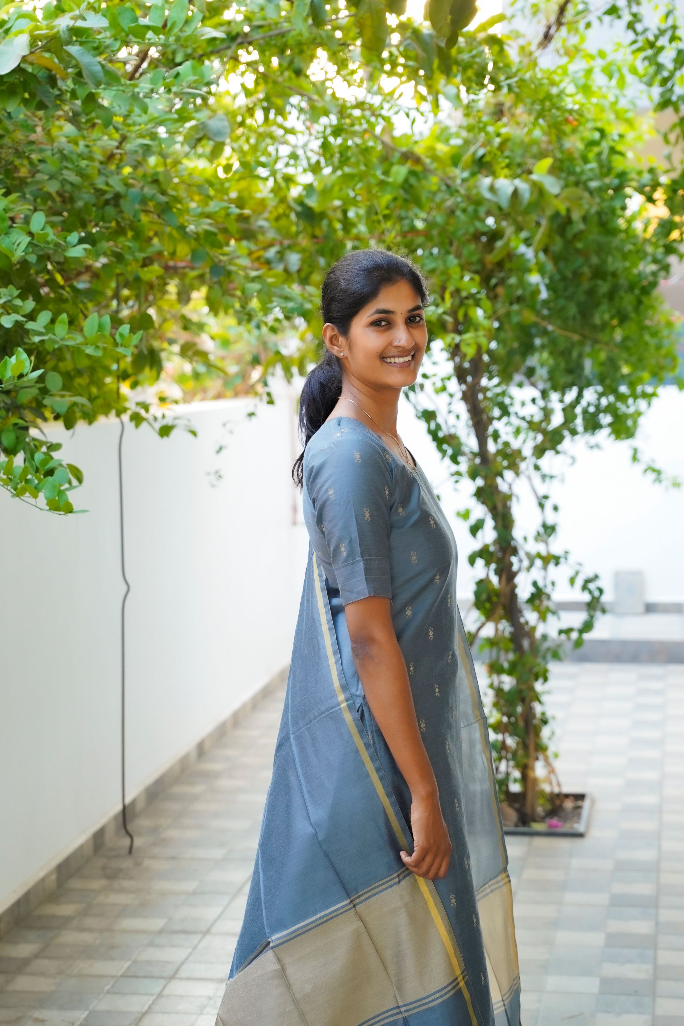 Grey Silk Set