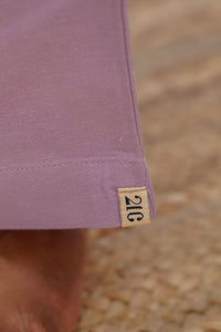 Lilac Pink Linen Palazzo