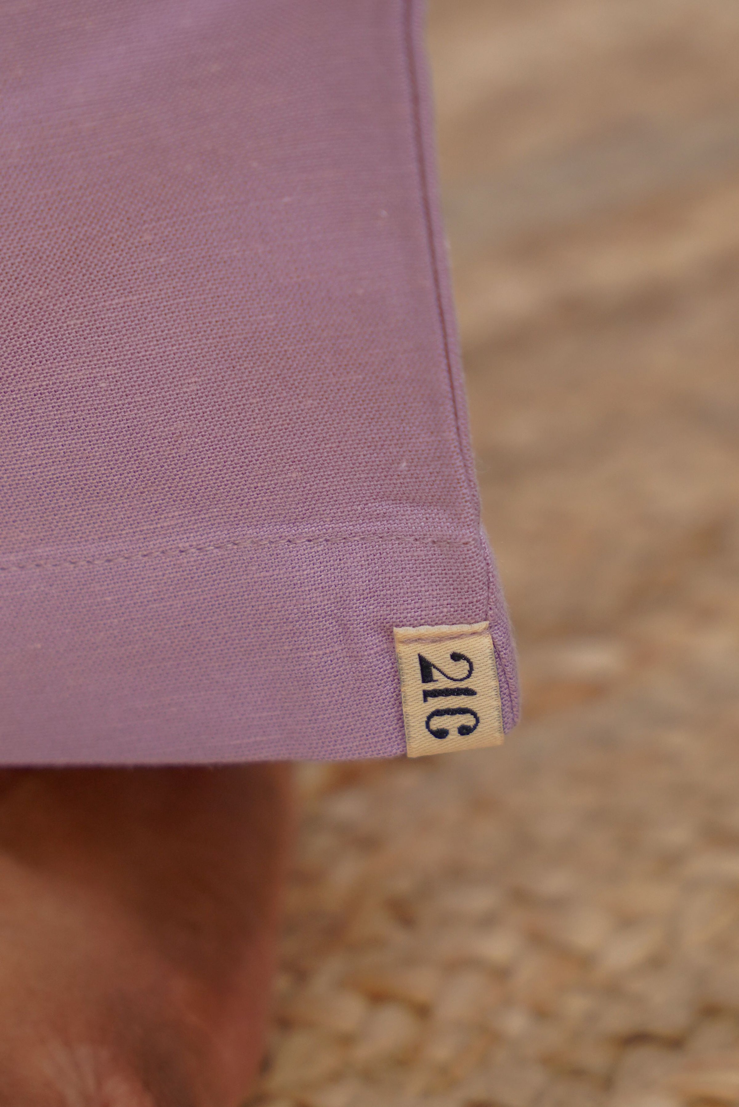 Lilac Pink Linen Palazzo