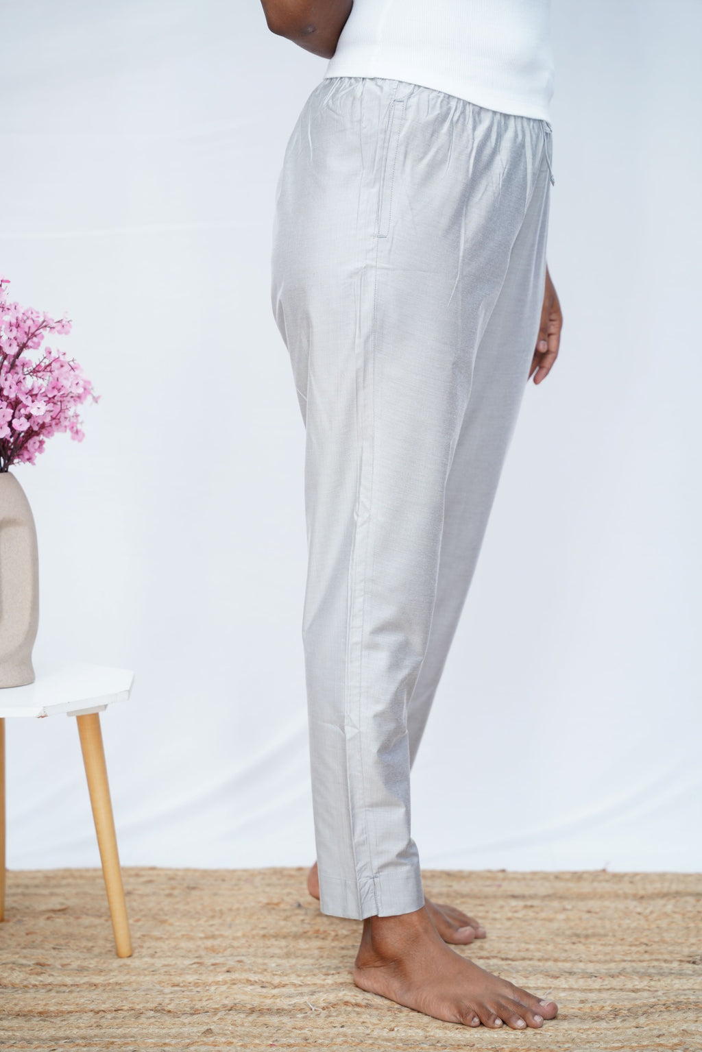 Silver Metallic Pant