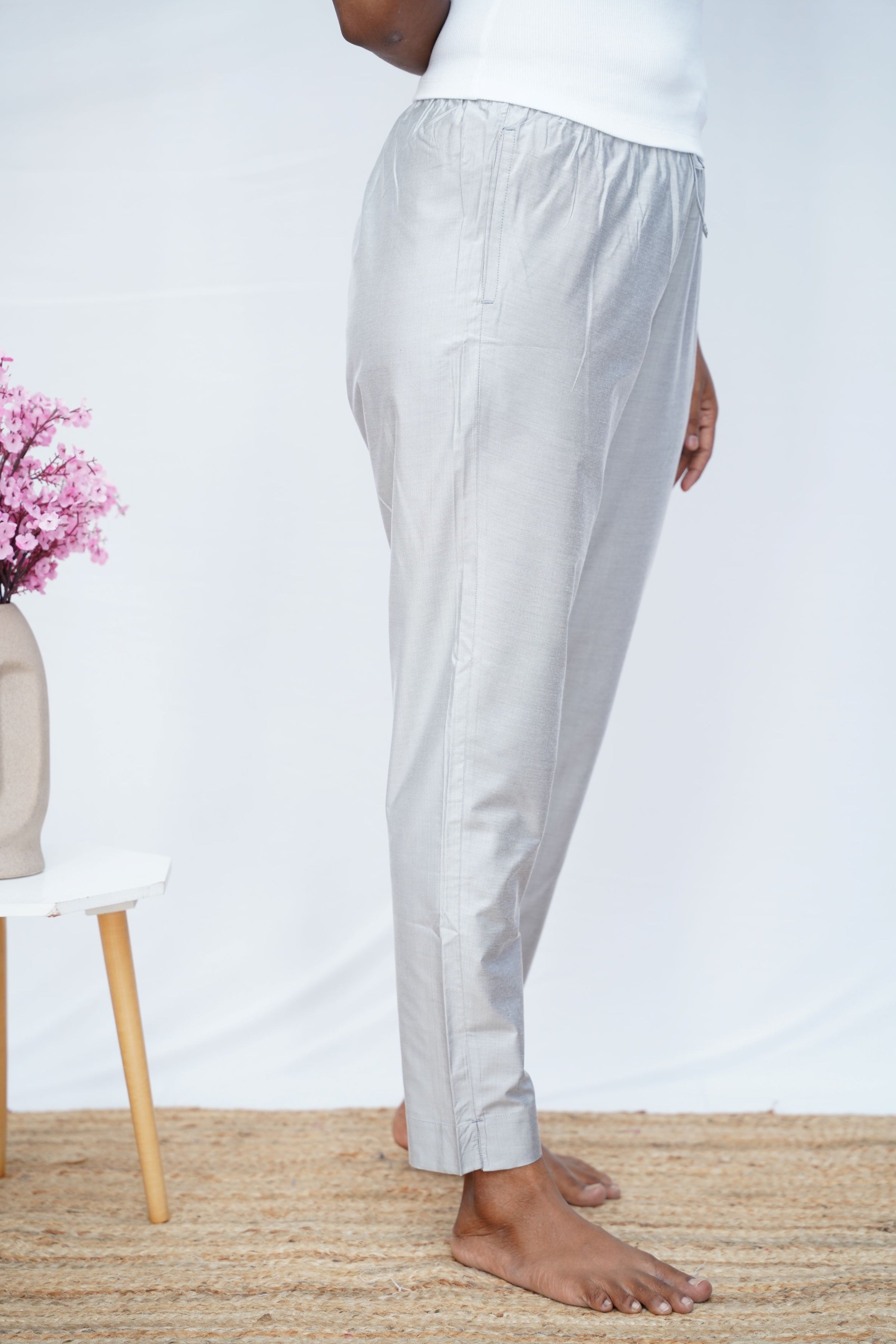 Silver Metallic Pant