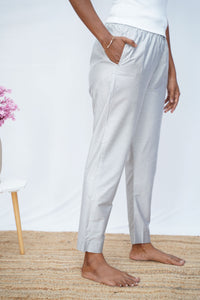 Silver Metallic Pant