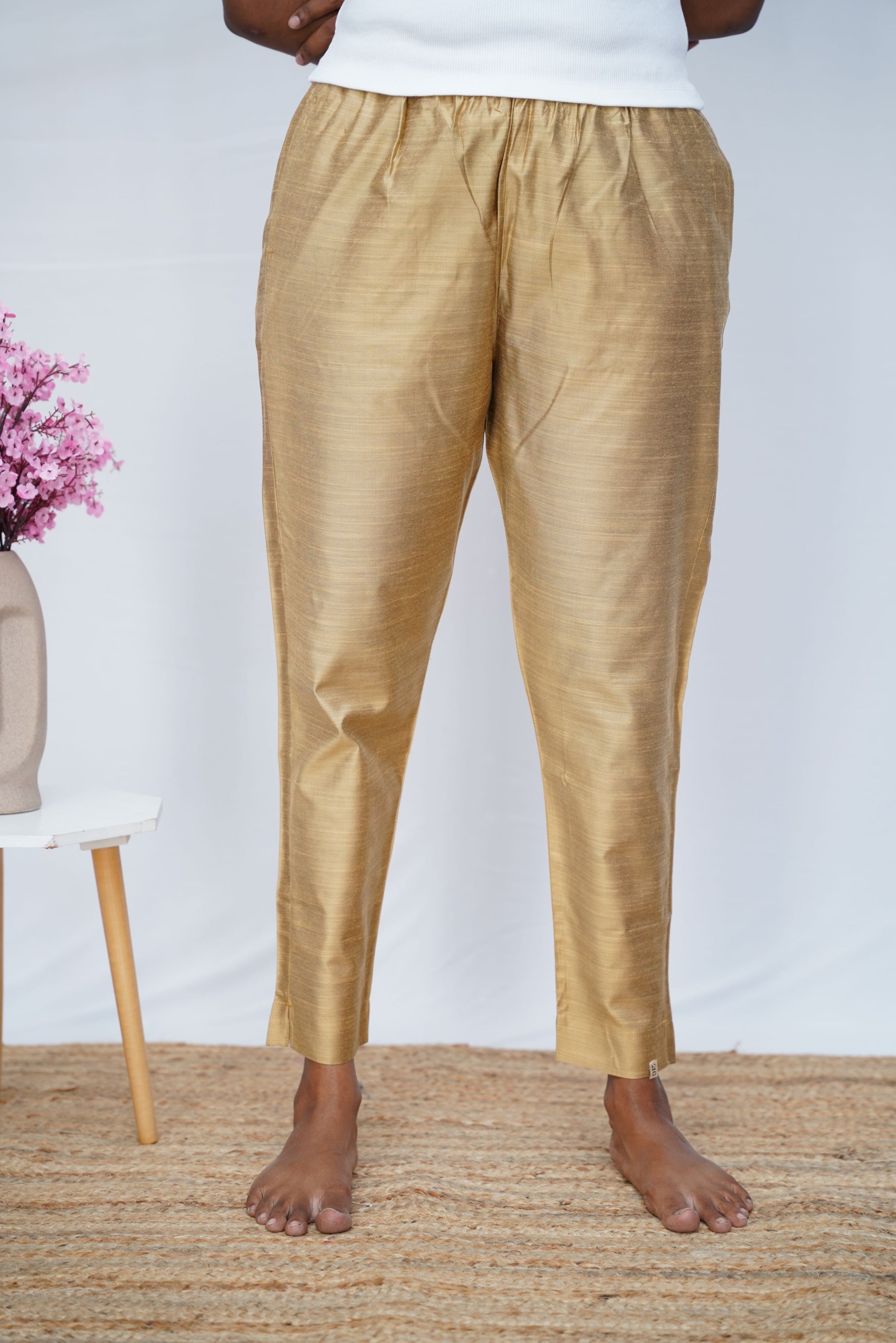 Gold  Metallic Pant