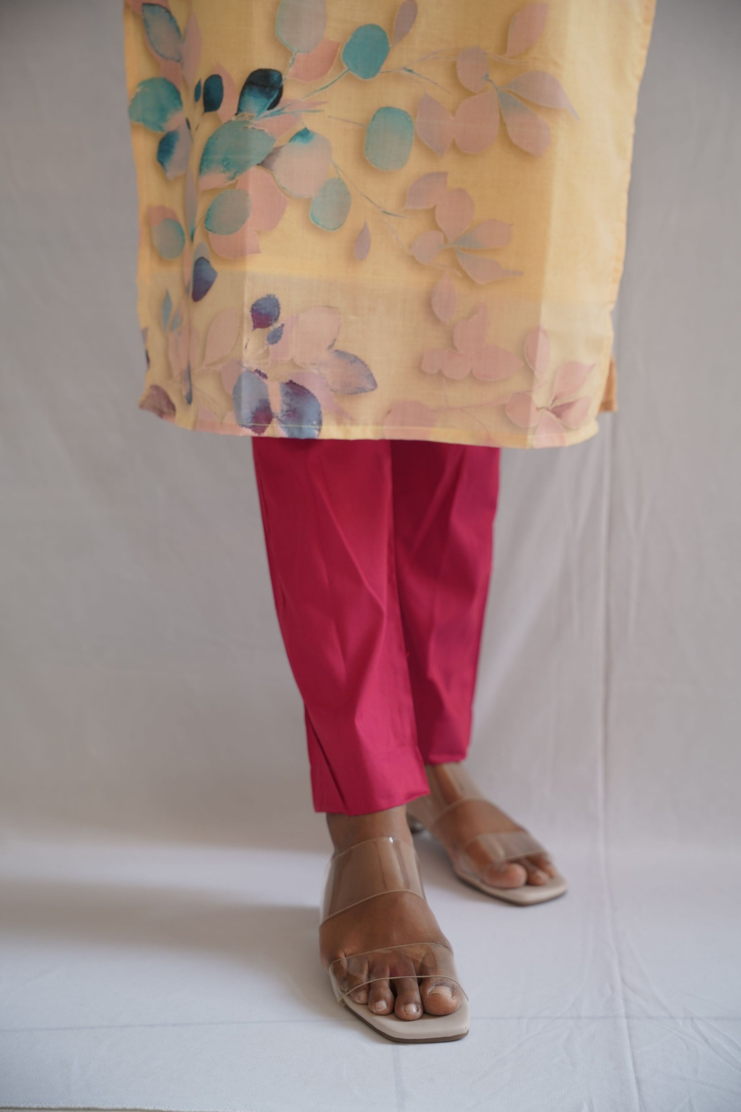 Rani Pink Metallic Pant